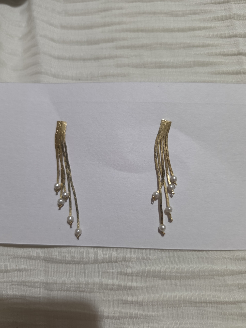 Gold Pearl Dangle Earrings - Elegant Women’s Jewelry Vintage